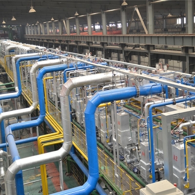 Çelik Şirketi için 0.3mm-2.5mm Sürekli Sıcak Daldırma Galvanizleme Hattı Ekipmanları