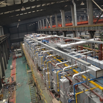 Sıcak Daldırma Çelik Galvaniz Tesisi Prosesi 1.3-2.5mm 300-850mm Metal Ss